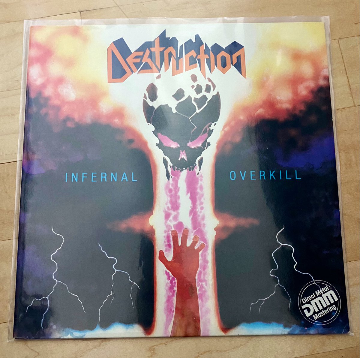 MoKnowsMetal's tweet photo. Speaking of German Thrash Legends &amp; Classic Albums! This one was released today in 1985…A favorite for me &amp; thx for reminder @DMTMPromo 
#Destruction #InfernalOverkill 
#ThrashMetal 🇩🇪
#VinylCollection #Vinyl 
#Steamhammer 
#MetalBladeRecords https://t.co/sKCB0ORax5