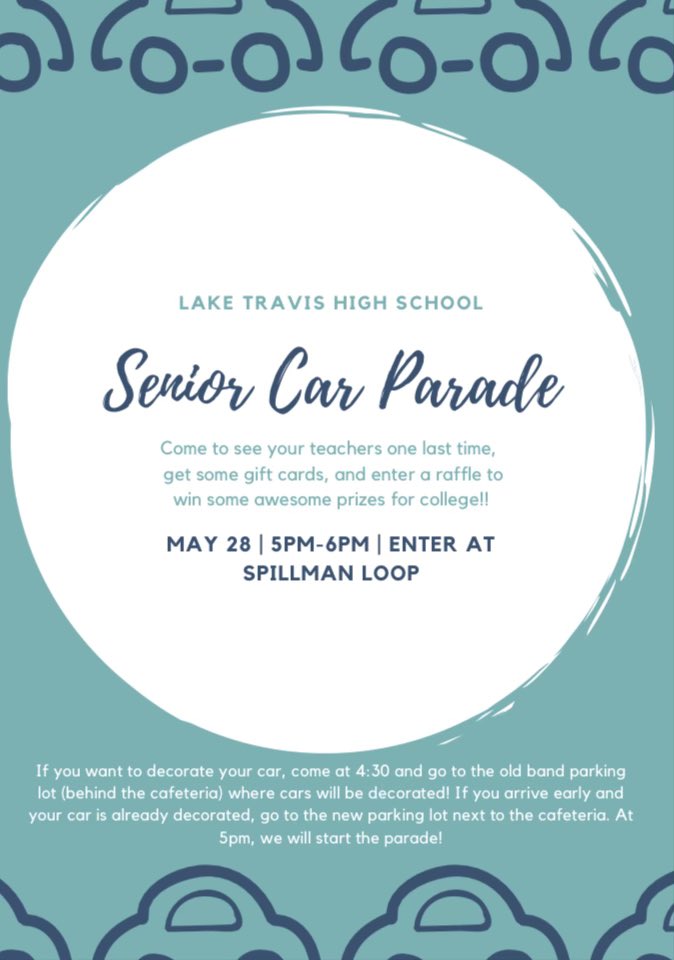 HEY SENIORS!! Parade is NOW STILL ON!! Please spread the word!!