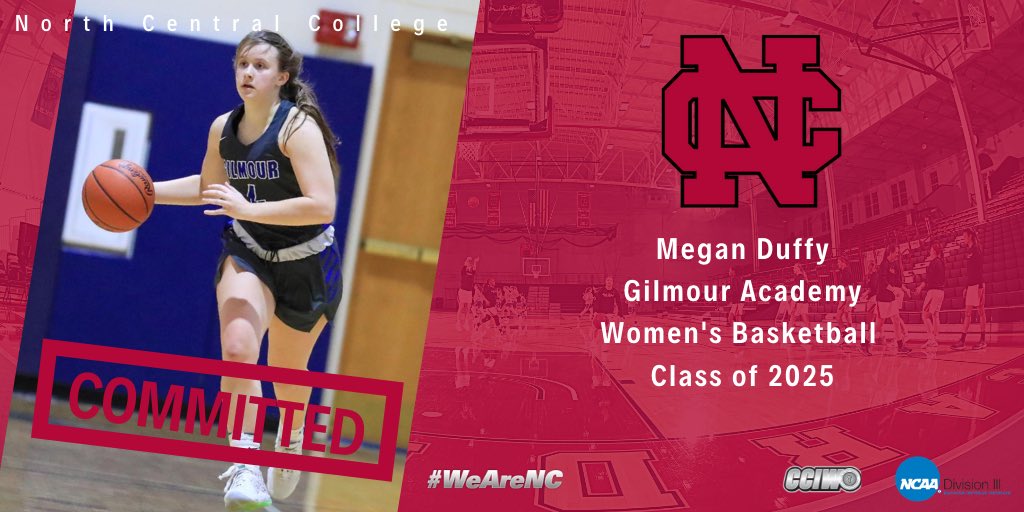 NCCWBB's tweet photo. This week we will be announcing our commitments! First up, Megan Duffy, from Gilmour Academy (Ohio). We are so excited to have her on our team this Fall! https://t.co/S08AUPPBhu