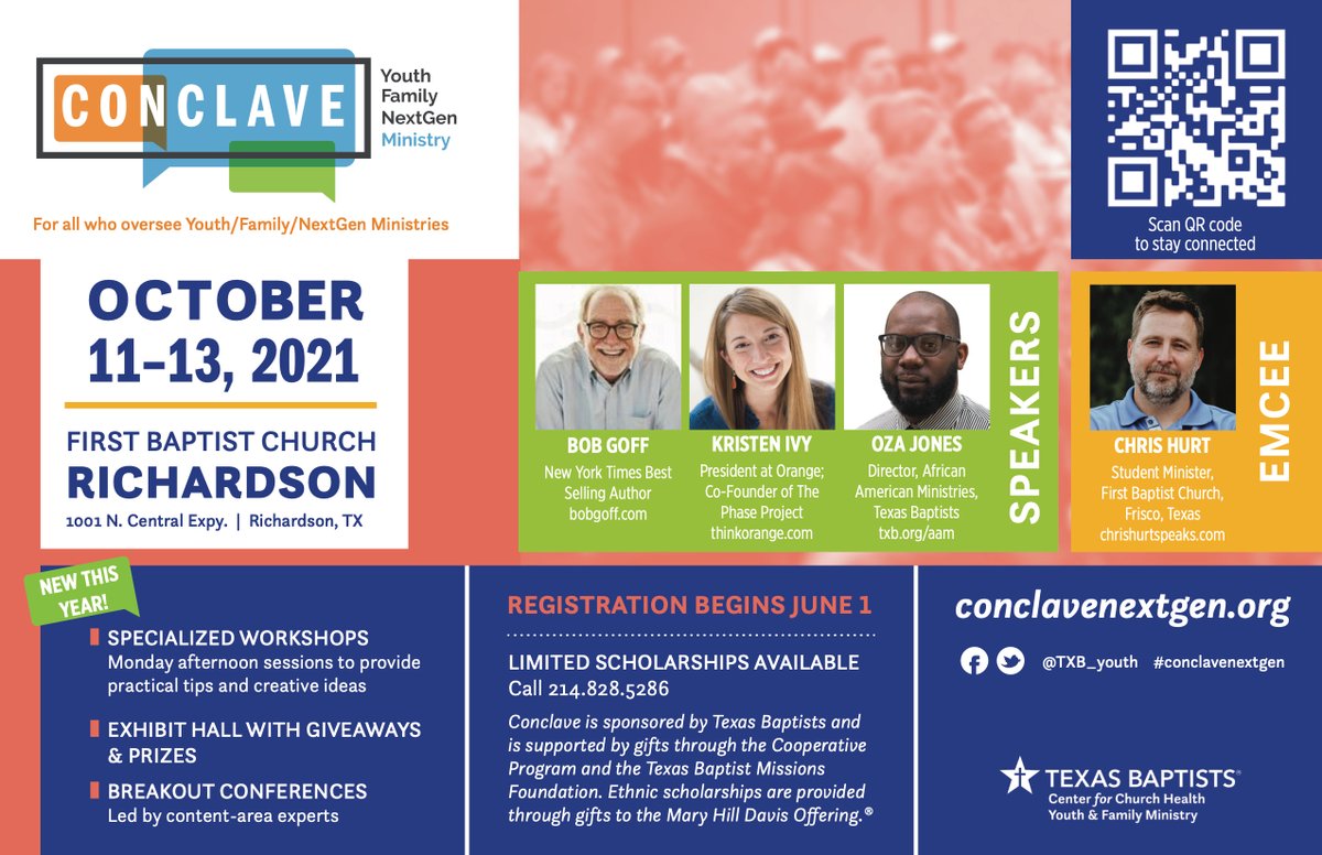 Registration for 2021 Conclave starts today!
conclavenextgen.org