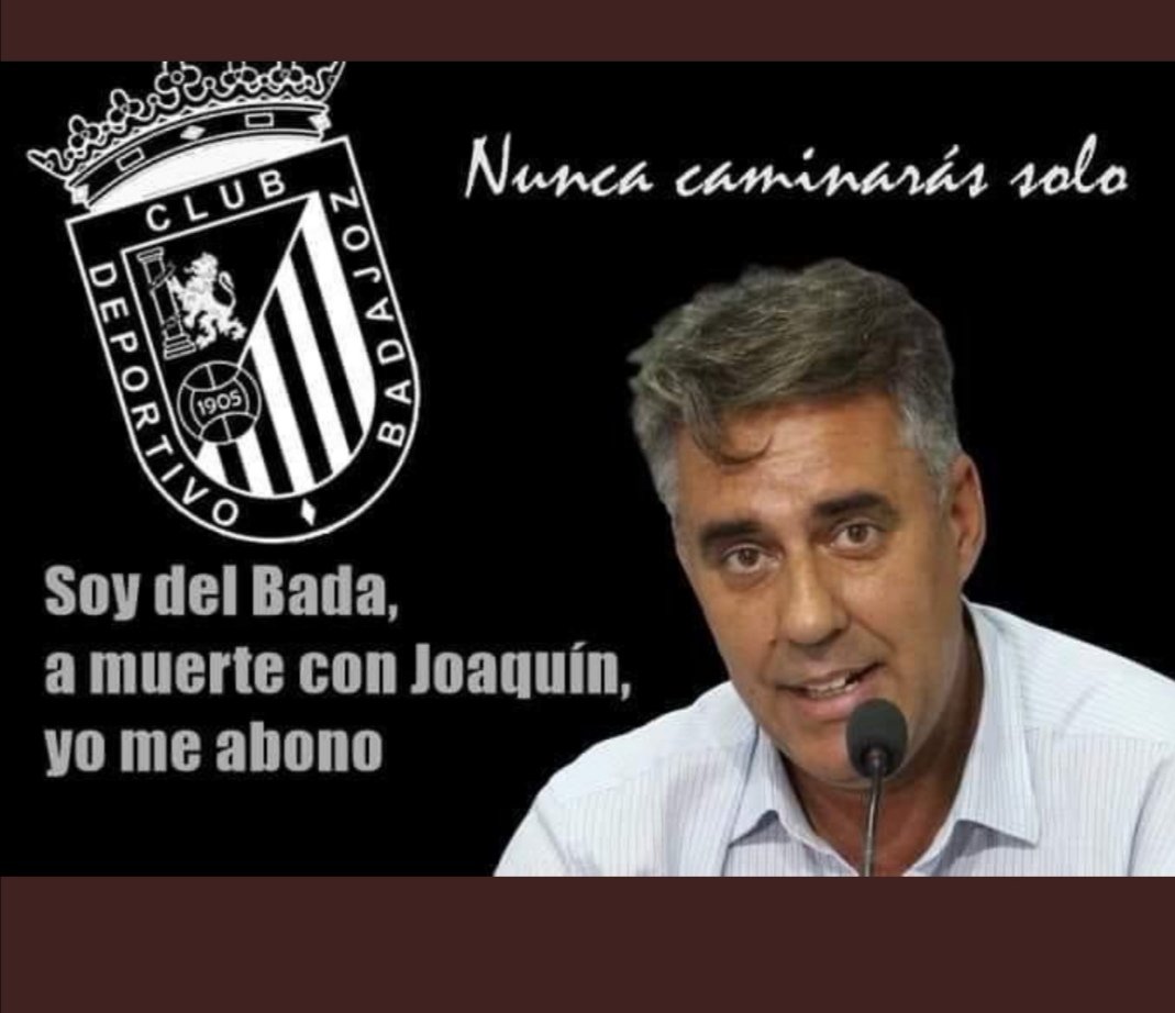EsquadronB's tweet photo. Véis muy descabellado una concentración en las puertas del Nuevo Vivero para apoyar a Don Joaquín y sienta el aliento de los aficionados del @CDBadajoz ⁉️
Ponemos día y hora y pa'alante
#parraquedate https://t.co/DRYPxPrxgP