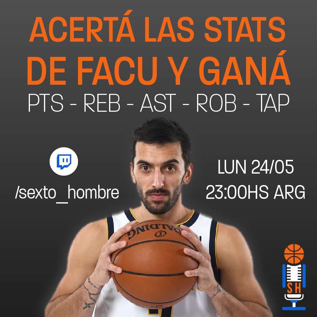 SextoHombrePod's tweet photo. Cada vez que juegue Campazzo, estaremos bancando la parada en https://t.co/pAZZiyFnZM
Y cada vez que prendamos stream, estaremos sorteando alguna magia de @Goat_Remeras.
La consigna es simple: cómo va a ser la planilla de Facu?
Citá este tweet con tu predicción. https://t.co/diLTGg9HKb