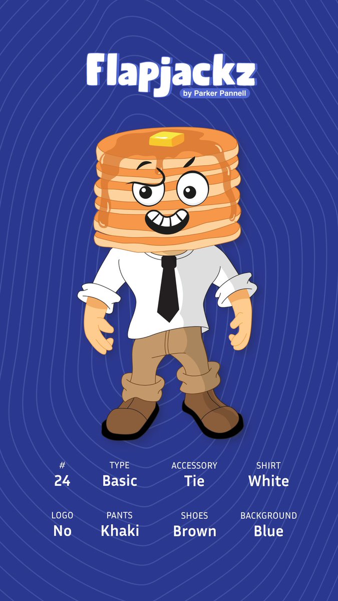 Flapjackz #24 - Available this Friday 5/28 on Opensea 🥞👀 #NFT #NFTCommunity #nftart #cryptocurrency #pancakenft #nftcollector #blockchain #crypto #Cryptoart