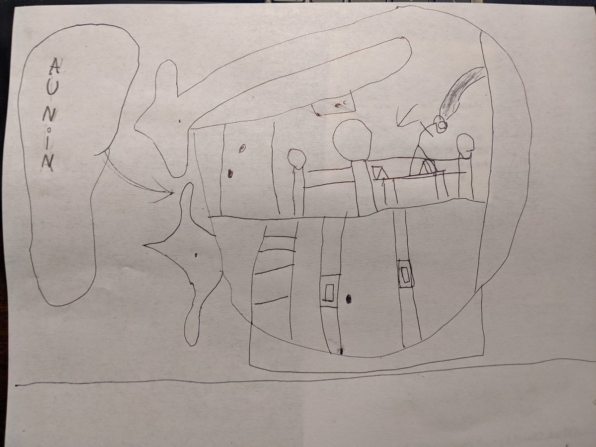 Another asynchronous virtual learning day. The kids just came to my desk and showed me their designs for a magnetically propelled hover car (by the 8yo) and a 2-story Ninja house (by the 6yo).