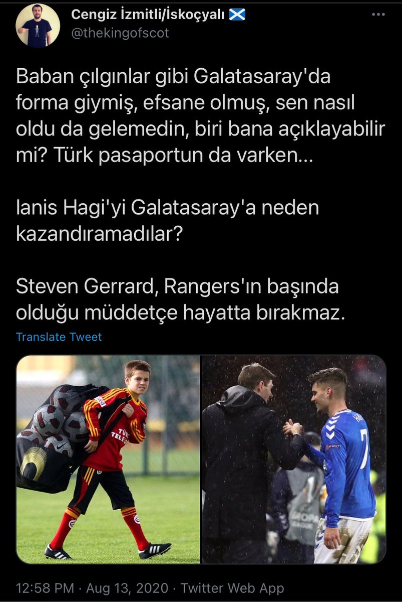 thekingofscot's tweet photo. ‘Future’ bırak ‘past’ açıklasın biri artık.
Bu çocuk nasıl oldu da Galatasaray’da kaldırtılmadı?!?!?
#Ianis #Hagi 🤔 https://t.co/91IZx9ZwnK