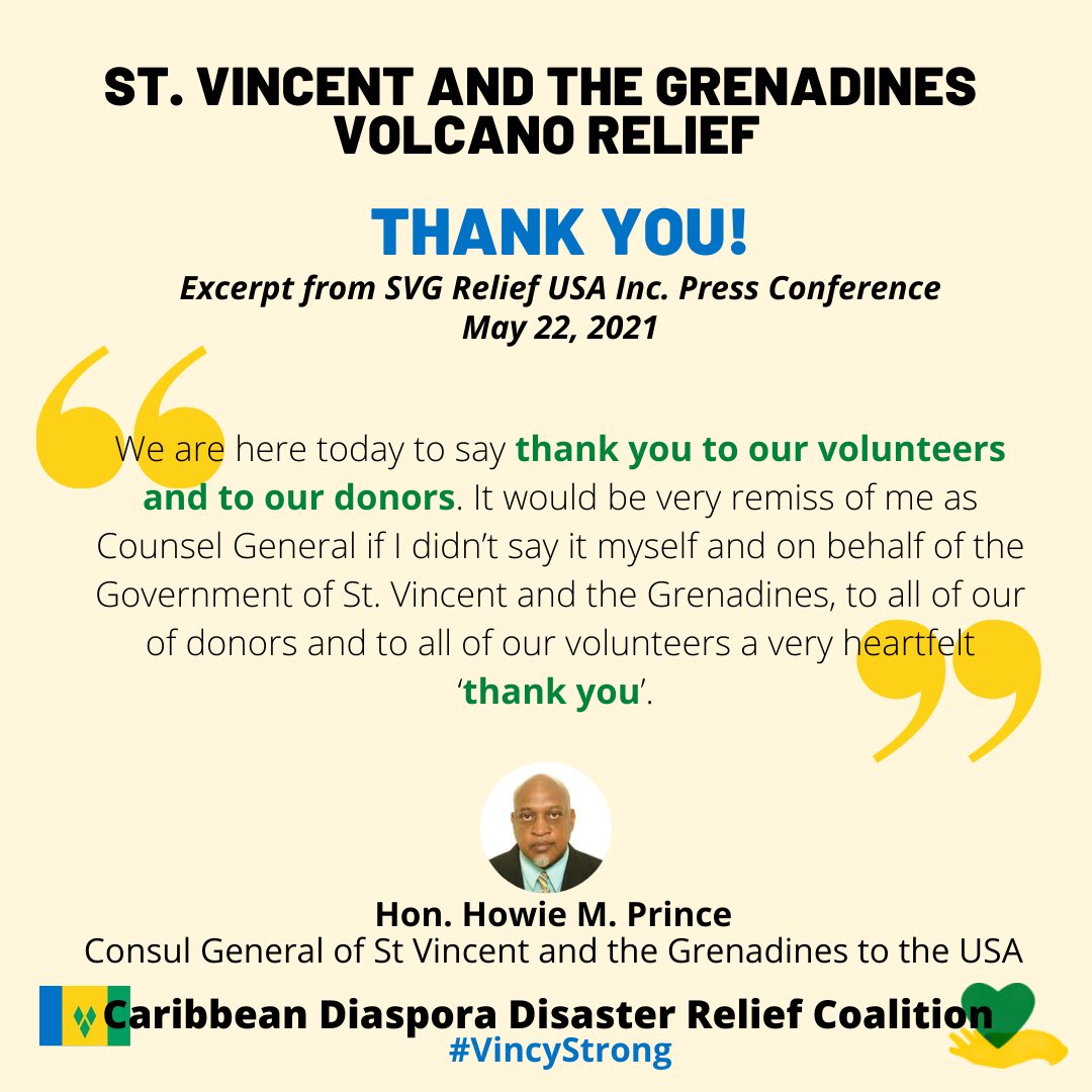 CariDayofGiving's tweet photo. A heartfelt ‘Thank You’ to our volunteers and to our donors! — Hon. Howie M. Prince, Consul General of St. Vincent and the Grenadines to the USA https://t.co/B5maibt1uM