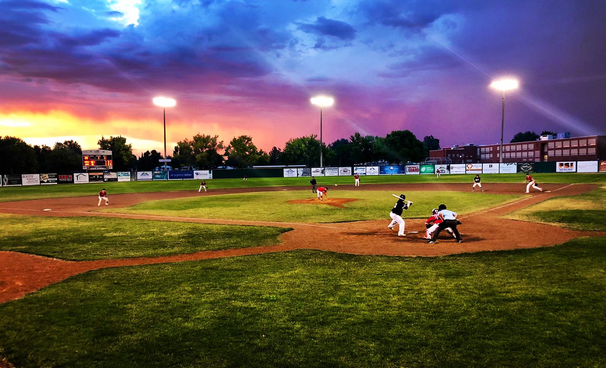 GateCityGrays's tweet photo. Hope you’re all ready for some stellar baseball sunsets! HOME OPENER June 12! 
.
Season passes and any game tickets available at The Orange and Black Store located at 103 S Main in Pocatello. @GoOrangeBlack https://t.co/j2VBvS3Ys1
