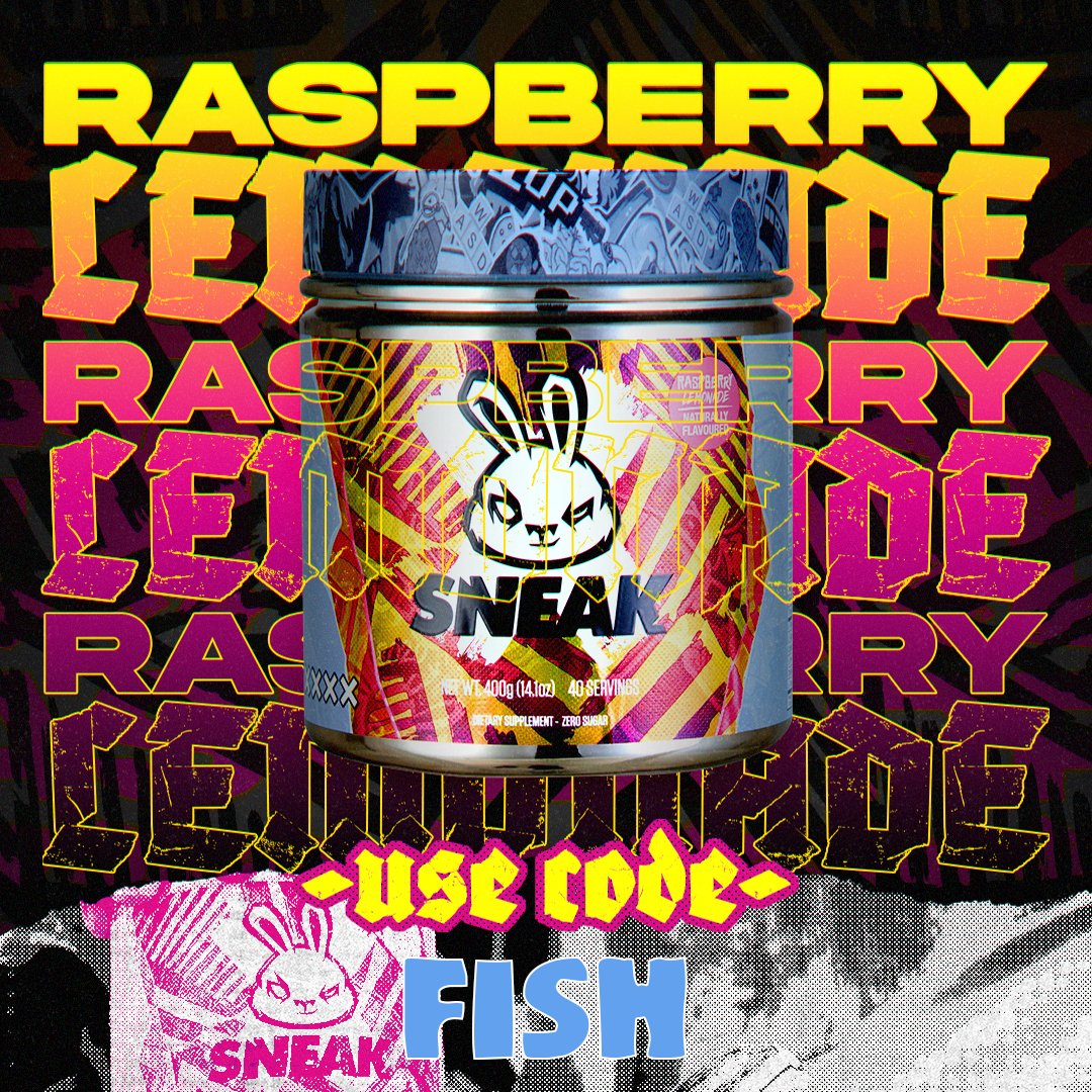 Badasafish80's tweet image. Sneak Energy's NEW Raspberry Lemonade flavour is dropping on Friday 28th and it's AMAZING!!!!

Be sure to grab yours at sneakenergy.com and use your favourite content creator's code to support them - mine is FISH.

#sneak #sneakenergy #raspberrylemonade #sponsored