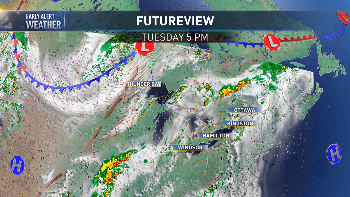Happy Victoria Day!  A clear night is expected with temps near 15. Tomorrow, Environment Canada says most of us in the Golden Horseshoe will be a little on the warm side as temps reach 31 and humidity about 35! But it's only a one day blast of heat. Cooler the rest of the week.