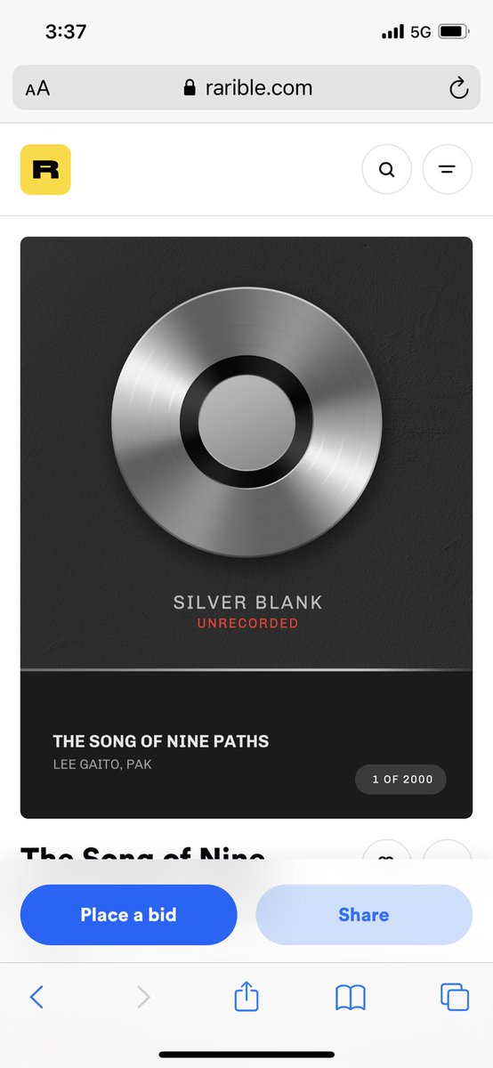 multivrsstudios's tweet photo. Blank Edition for "The Song of Nine Paths" by Lee Gaito, Pak.
@leegaito @muratpak #nft #nfts #cryptoart #cryptoaudio #digitalart #art #pak https://t.co/HYlfxYJeqG