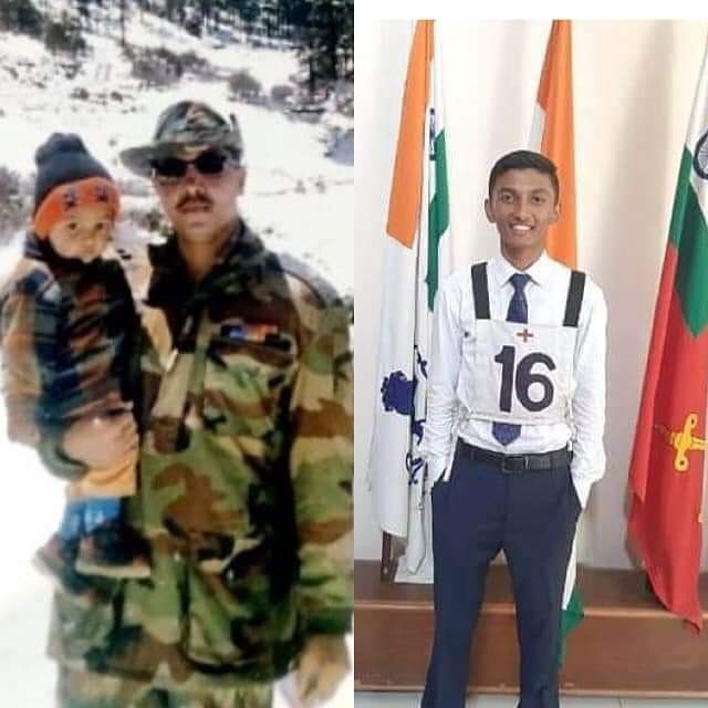 37VManhas's tweet photo. 25 May 2004 when 
MAJOR AMIY TRIPATHI
19 SIKH
immortalized in J&amp;K, his son Kushagra was 4 year old.
In 2019 Kushagra managed rank 1 in merit list of 10+2 TES &amp; is determined to join 19 SIKH. 
Let’s pay homage to Major Amiy Tripathi on his Balidan Diwas today &amp; bless GC Kushagra. https://t.co/vICz7Vhc2a