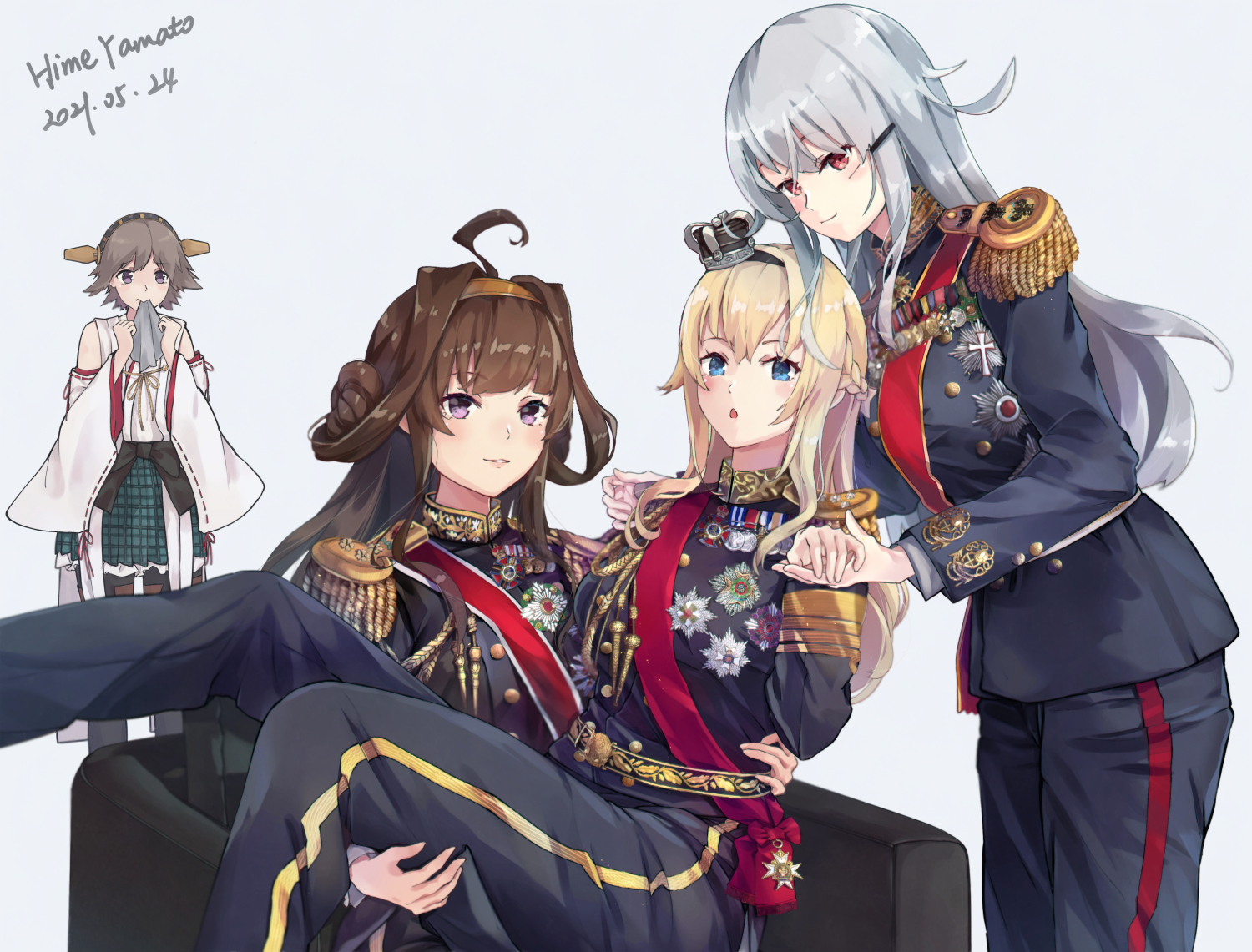 Himeyamato 金剛 Warspite Gangut 艦これ T Co Cdqcmumr1b Twitter