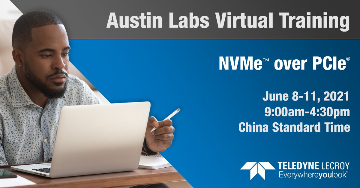 TeledyneLecroy's tweet photo. ASIA AUDIENCE -> Don't miss our #NVMe over #PCIe #VirtualTraining June 8-11! Join #TeledyneLeCroy's #AustinLabs for an in-depth examination of the #NVMeProtocol, as delivered across the #PCIeBus architecture. Register now: https://t.co/2T2psqJV23 #PCIExpress #protocoltraining https://t.co/zYF296tCwd
