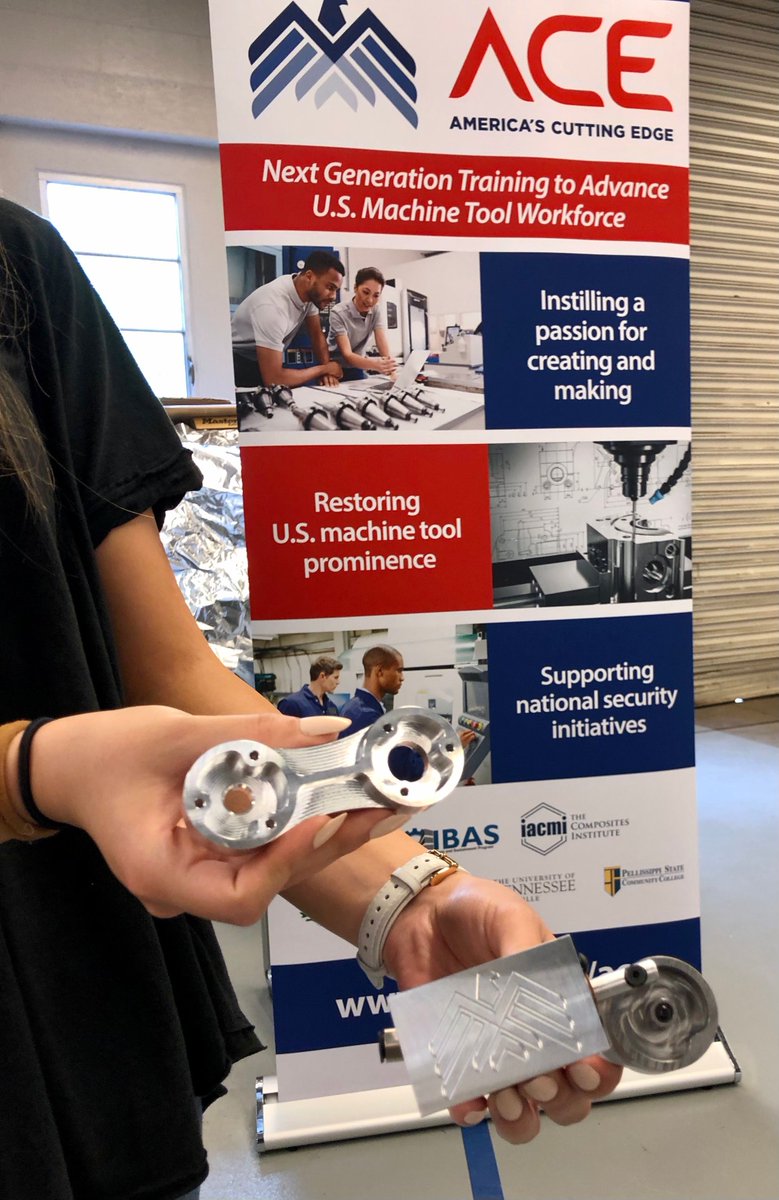 iacmihq's tweet image. Day #1 of our ACE Bootcamp was a BIG success! As part of the day's training, ACE participants machined an aluminum base for an air engine that is being created. Looking forward to what the rest of the week holds for our participants! #ACEProgram #americascuttingedge #machinetools
