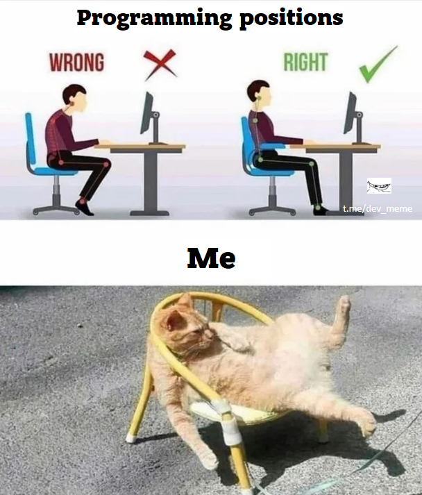 PR0GRAMMERHUM0R's tweet image. do you sit like this too? reddit.com/r/programmerhu…
