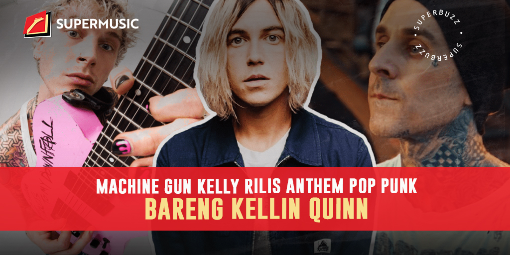 Selepas album “Tickets to My Downfall” September tahun lalu, MGK balik dengan single  ‘love race’ berkolaborasi bersama Kellin Quinn dari Sleeping with Sirens.
Kalo lagu MGK favorit Lo yang mana, Superfriends?
#SUPERMUSIC
#DARETOPERFORM
#IDARE