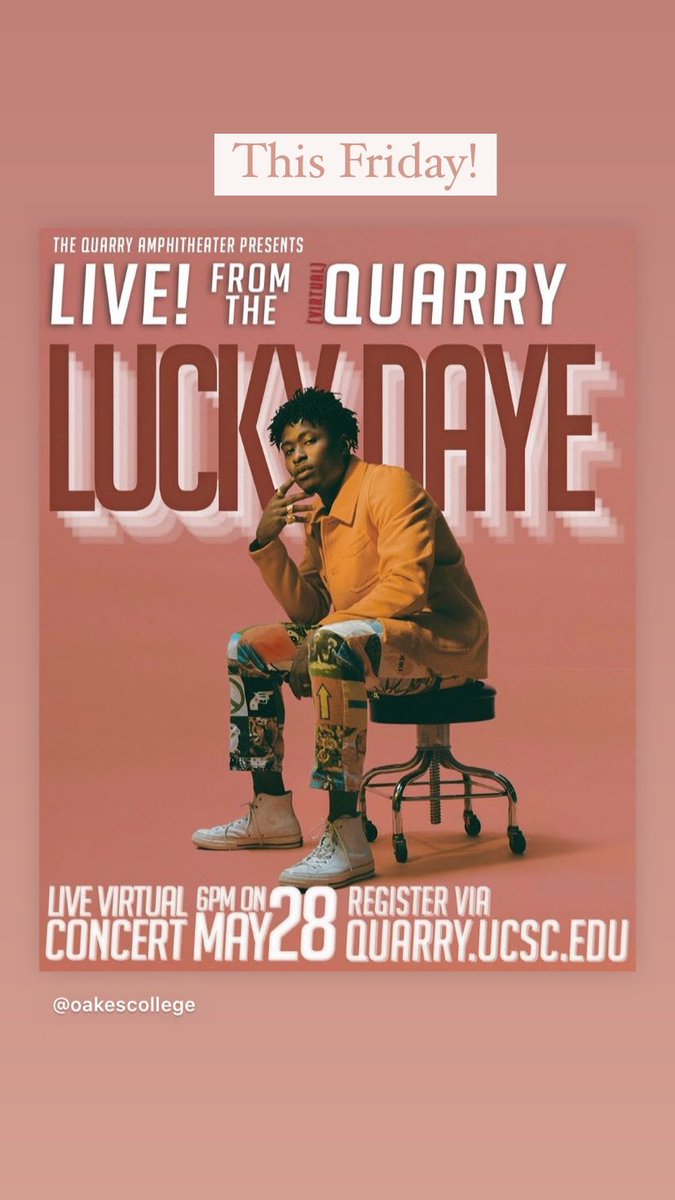 oakesUCSC's tweet photo. This Friday❗️ https://t.co/7aq9Bg0b8L