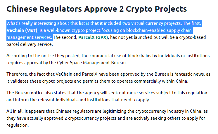 eisenreich's tweet photo. VeChain x China 🇨🇳

2019: 'Chinese Regulator Just Approved 197 Blockchain Companies And Only One Crypto Project You Can Invest In'

The mills of progress grind slowly, but they grind exceedingly fine. 🤫

#VeChain $VET #VeFam #Blockchain $BTC $ETH $ADA $DOGE $XRP #Crypto https://t.co/d55s469WhT