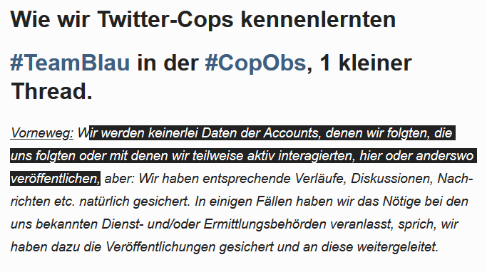 HSB_Forum's tweet photo. Apropos #CopObs: Grüße gehen an Yash und seine Freunde.
Haltet ihr mich wirklich für
a) so doof
und
b) so fies
die erlangten Infos en Detail zu veröffentlichen?
Träumt weiter, Leute!
Wobei ich ja weiß, dass ihr mir alles zutraut, für euch bin ich ja die böse Extremistin. https://t.co/iQC2JZhWmi