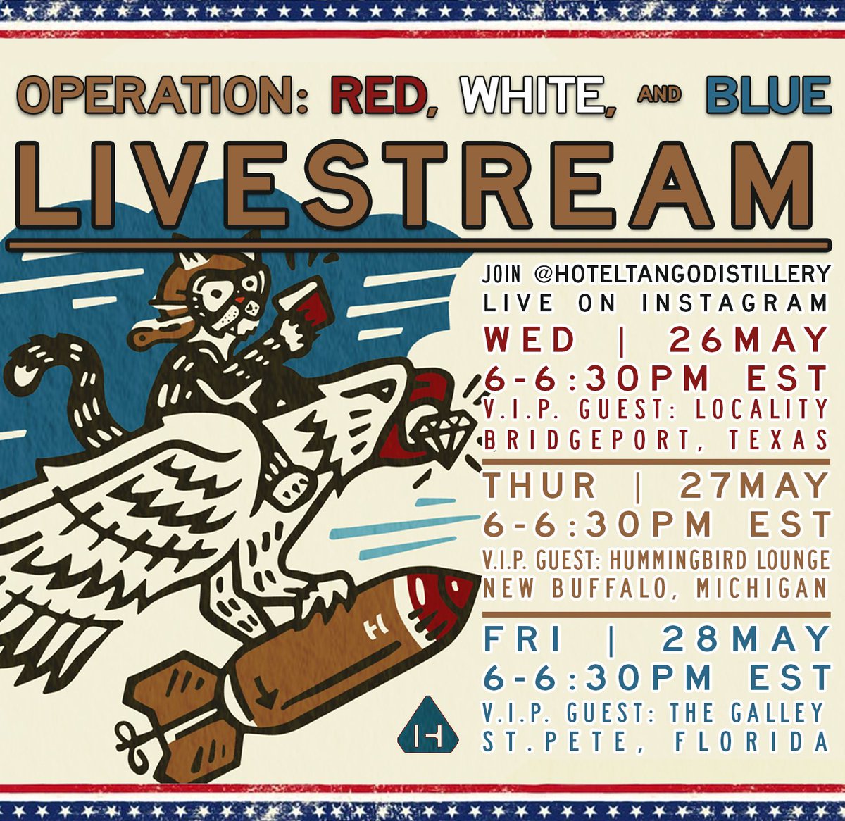 HotelTangoIndy's tweet photo. Join us on LIVE on Instagram this week &amp; learn new HT cocktails from craft cocktail bars across the nation 🇺🇸 

Find us on Instagram here: https://t.co/6msJZ31Ha4

#hoteltangodistillery #distilledwithdiscipline https://t.co/tNdHwQSc07