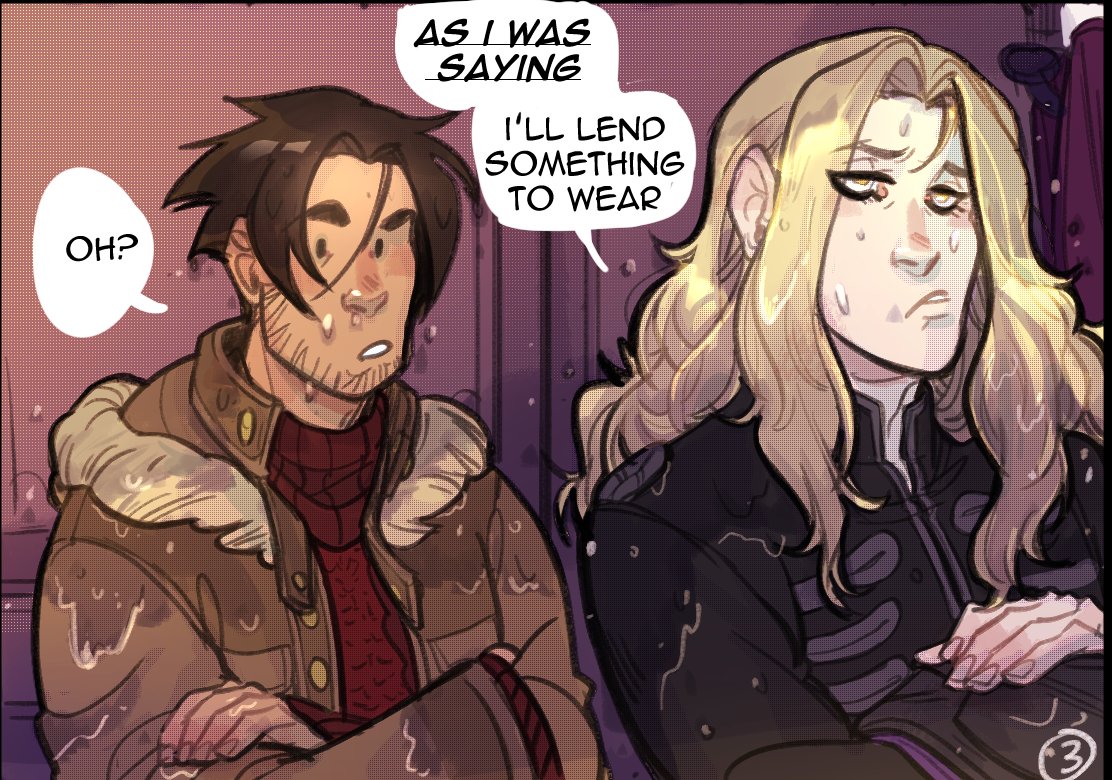 AlexandraLume's tweet photo. Again the actors!Au, pt01/pt07 . We are in the firsts weeks of shooting, before they became friends!l✨ Tomorrow (today, for me, lol) the pt02!
(I created this bcs of the answers of my last post? Maaaaybe)
#Castlevania #trevorcard #comic https://t.co/z3DqSnzoce
