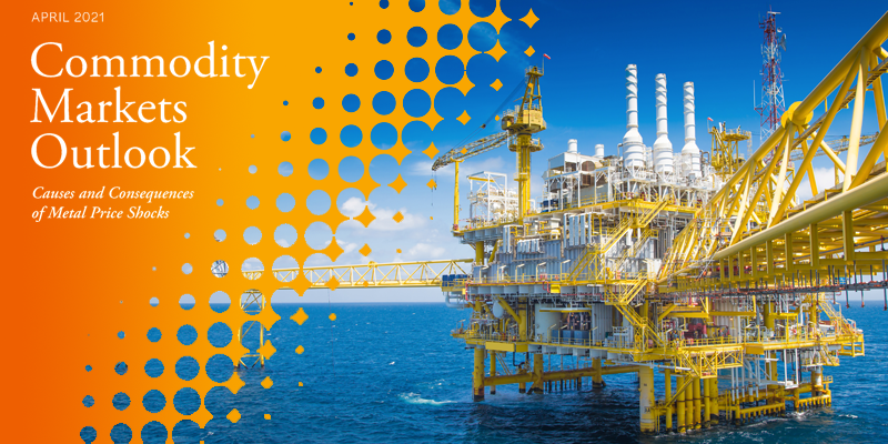 wbg_gov's tweet photo. .@WorldBank’s latest #CommodityMarkets Outlook says that while production cuts by OPEC+ have been critical in supporting #oilprices, large spare production capacity will limit price increases over the forecast horizon. #WBCMO https://t.co/2j3GYxWnnR https://t.co/KTD5xrwphM