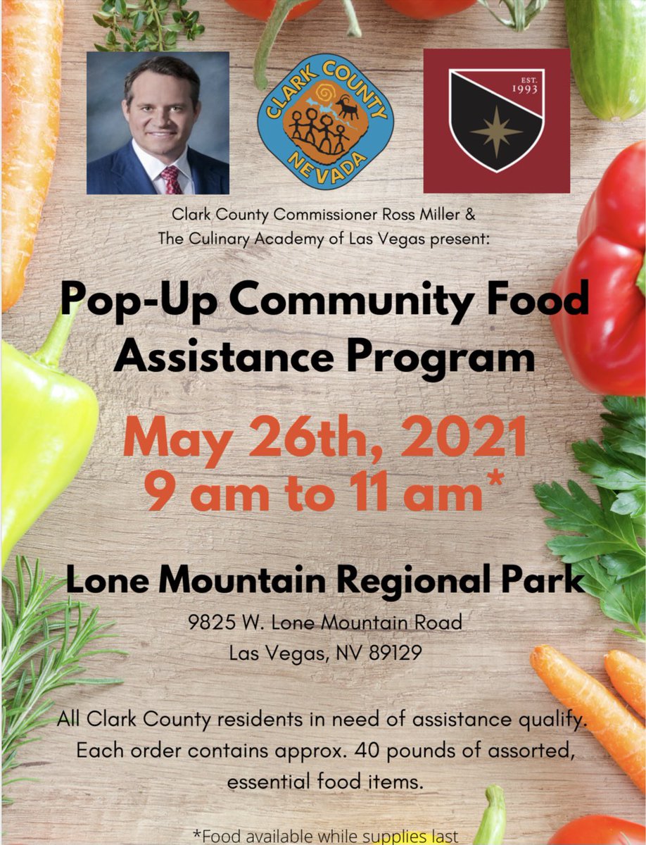 CC_DistrictC's tweet image. Food Pantry Pop-Up this Wednesday from 9am-11am #culinaryacademy #communityassistance #clarkcounty #districtc #LasVegas #families #helpingothers
