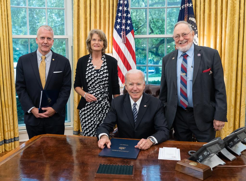 POTUS46Archive's tweet photo. Today, I signed the Alaska Tourism Restoration Act into law. Tourism is vital to the state of Alaska — and this law will help revitalize the industry and support Alaskans by allowing large cruise ships to return to the state this summer. https://t.co/LrBMTJldpD
