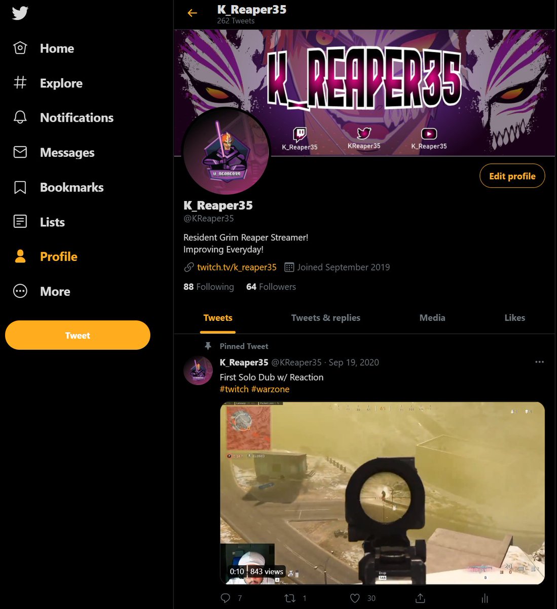 KReaper35's tweet photo. Updated Profile. Once again shoutout to @BlazeAella for the amazing work. Tell me what you think! https://t.co/IWSnCaXk16