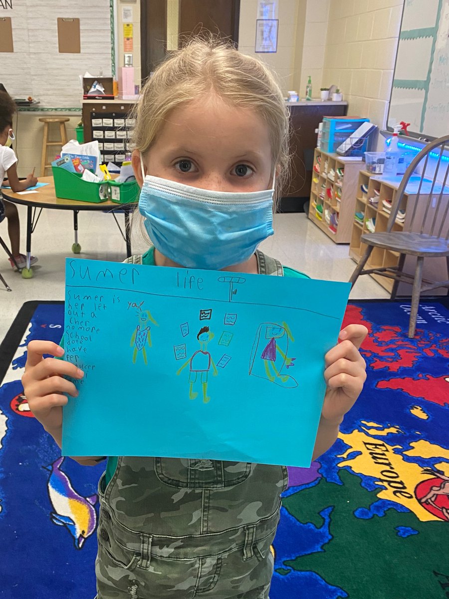 We had so much fun learning about poetry the last few weeks of school! During shared reading we practiced rhyming, repetition, and alliteration. Today students wrote their own poems and shared them with the class 🤩✍️🎤