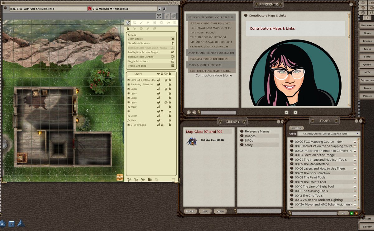 Shelly_Fabian's tweet photo. @FantasyGrounds2 users, if you're looking for help learning the new Lighting feature in Unity, you might want to see if you can make Laerun's Lighting class this Friday at 2pm PDT. Join the FGC Discord at https://t.co/Jl2qEdfBnE and I'll see you in class! #FGUnity @_FG_College_ https://t.co/5L3LIbhYDz