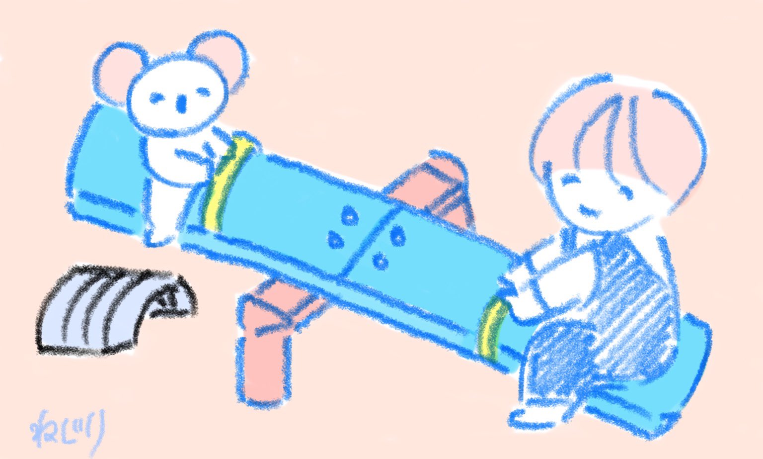 ねじり イラスト シーソー イラスト好きな人と繋がりたい イラスト オリジナルイラスト シーソー T Co O1b42tnvpl Twitter