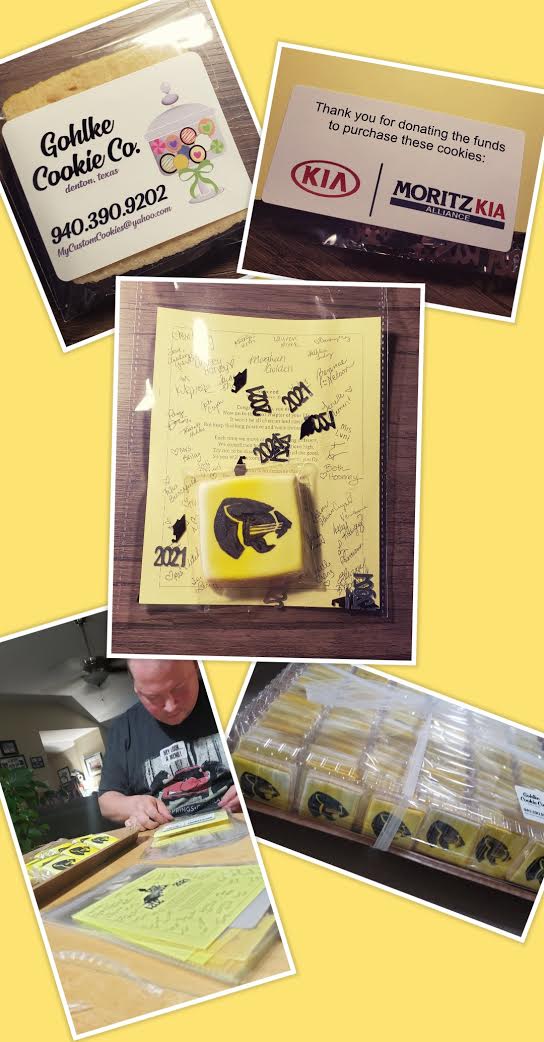 Thanks to the wonderful people at Moritz Kia and the Gohlke Cookie Co. for sponsoring our Heritage 2021 graduate celebration today! #KISDGrad21