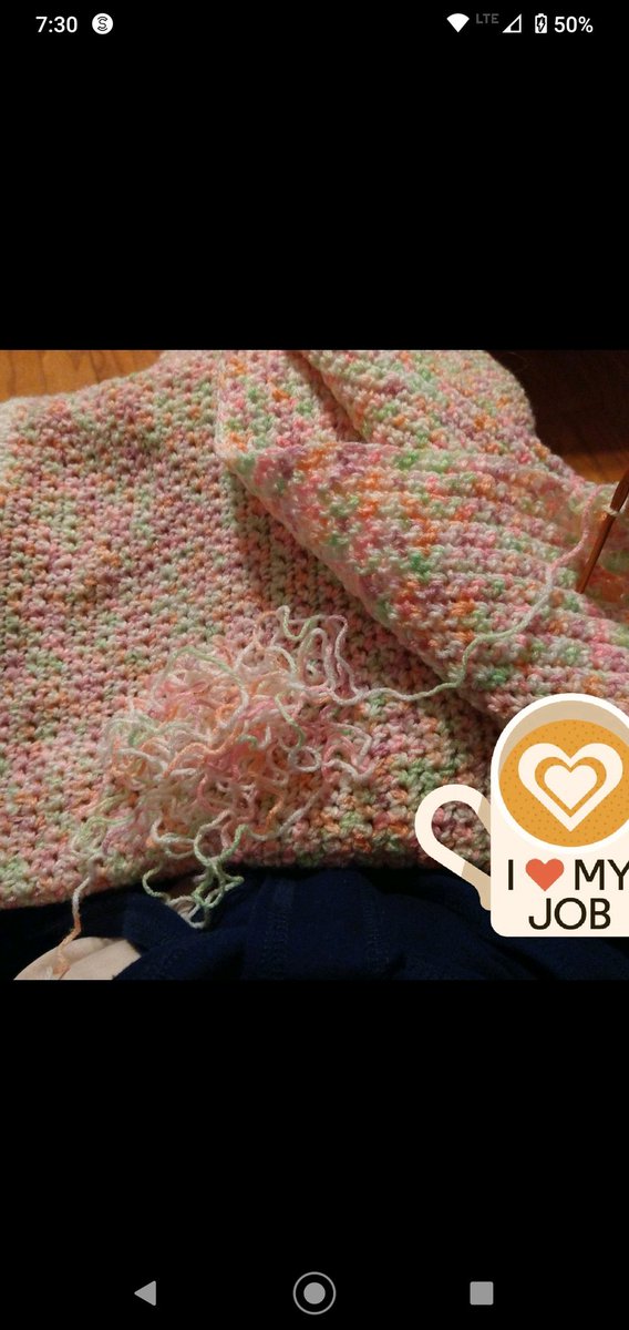 BankesKim's tweet photo. Relaxing and crocheting is what I am doing tonight after a dreary day.

#crocheting #relax #beautyboss #AvonRep #stayathomemom #momofagraduate2021 #naturelover #colorful #babyblanket https://t.co/fZNvqFHadf