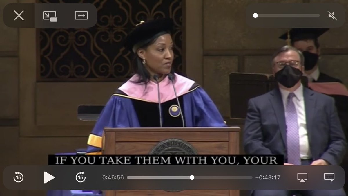 Just yesterday- honored to receive the Distinguished Alumni Award and give a Commencement Address <a href="/EastmanSchool/">Eastman School</a> #UR2021