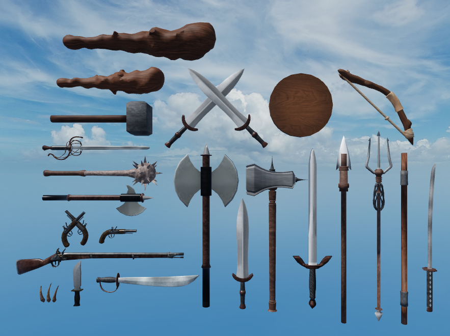 vetex on X: Every current low-level weapon in Arcane Odyssey. Each of  these will have their own set of skills that can be unlocked by increasing  your Weapons stat  / X