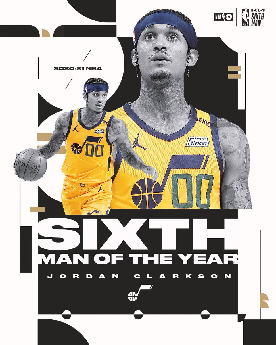 Jordan Clarkson is your 2020-21 #KiaSixth Man of the Year 🔥