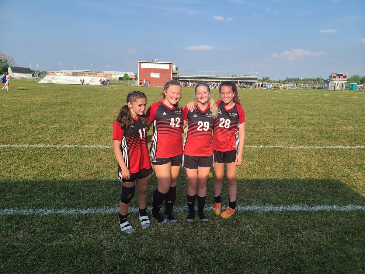 redwingsGsoccer's tweet photo. Shout out to Olivia Arnston, Jordyn Ernst, Makenna Cerny and Izzy Scheidler for making their Varsity Debuts today!! https://t.co/5vWOYXhoE0