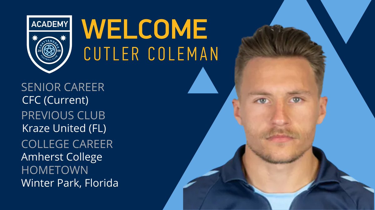 CFCYouthSoccer's tweet photo. We'd also like to welcome Cutler Coleman from CFC pro team. He'll be coaching in the Academy for the 2021-22 season. Full coaching list for the Senior Academy (U13-U18) coming out at 8:00 p.m. #PlayCFC #CFCunity https://t.co/3hpVfPCIvE https://t.co/bZTbS97KXl