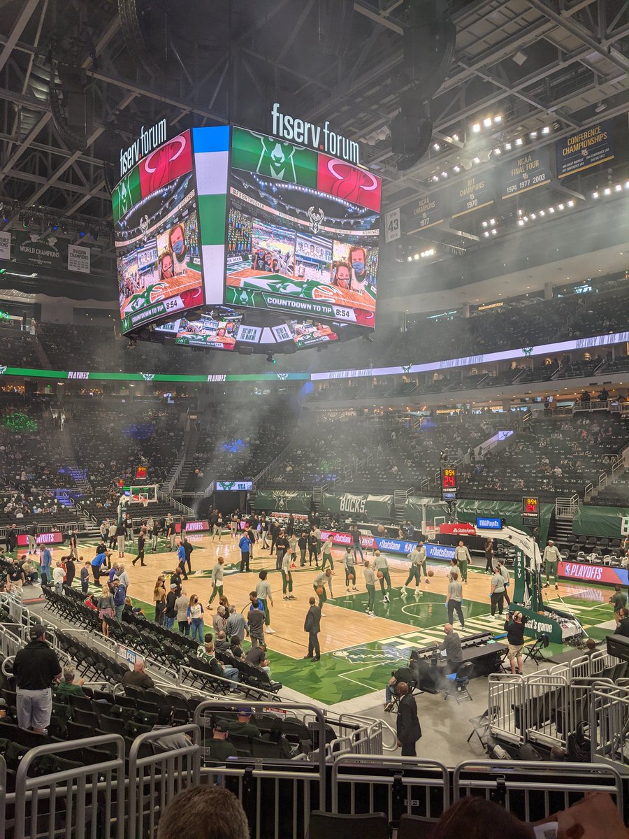 JimSarow's tweet photo. 18 minutes from my house to my seat. #Down2AScience
I'm ready for game 2, LET'S GO!!
#FearTheDeer https://t.co/zKdGBhTUTC