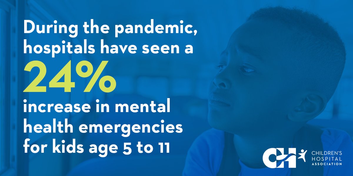 UCSFChildrens's tweet photo. Hospitals across the US have seen a 24% increase in #MentalHealth emergencies for kids ages 5 to 11 during the pandemic. Join @UCSF &amp; @hospitals4kids in asking Congress to increase access to mental health services for kids ➡️ https://t.co/7RII3VBPWf #MentalHealthAwarenessMonth https://t.co/qenu3wSSyk