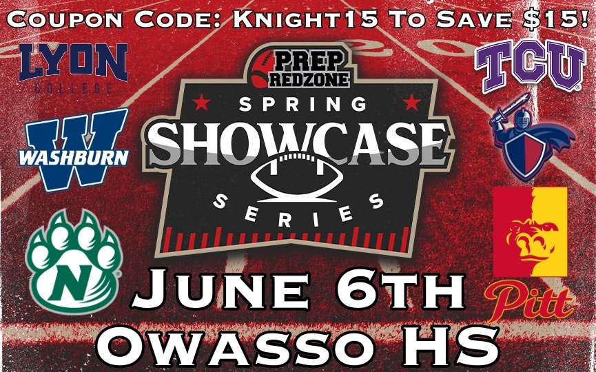 Here are some of the colleges who will be in attendance OR have signed up to get all of the Showcase results! Don't miss the opportunity! More colleges will be added every day! Enter Knight15 to save $15! #OKPreps 
events.prepredzone.com/e/231