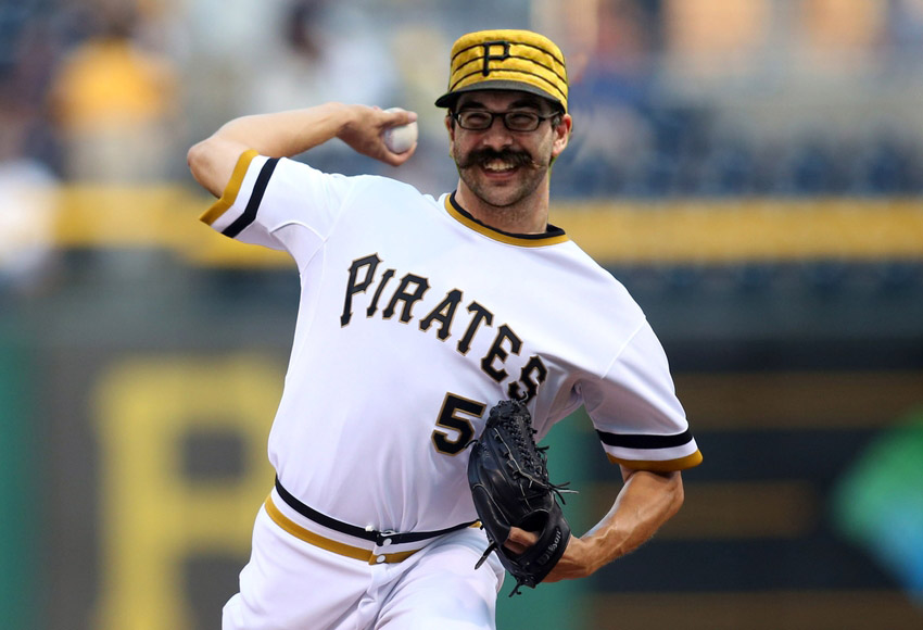 Fake_KDKA's tweet photo. Mustachioed vendor guy to get start against Cubs Tuesday night. More in sports. https://t.co/GzEmjjROZW