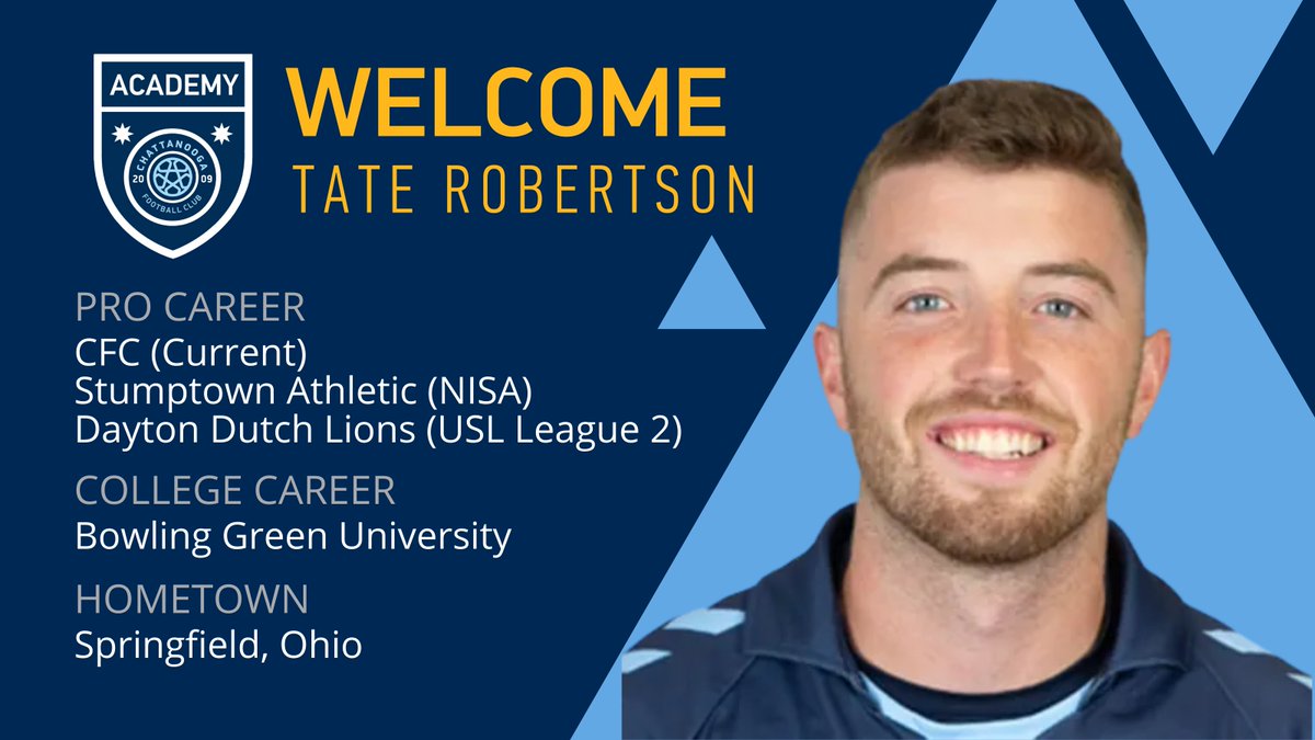 CFCYouthSoccer's tweet photo. Welcome Tate Robertson as an Academy coach for the 2021-22 season. He's a pro for CFC and previously played in USL League 2.  #PlayCFC #CFCunity Registration for the Senior Academy tryouts (2009 &amp; Older) is open! https://t.co/3hpVfPCIvE https://t.co/3LtswYogQc