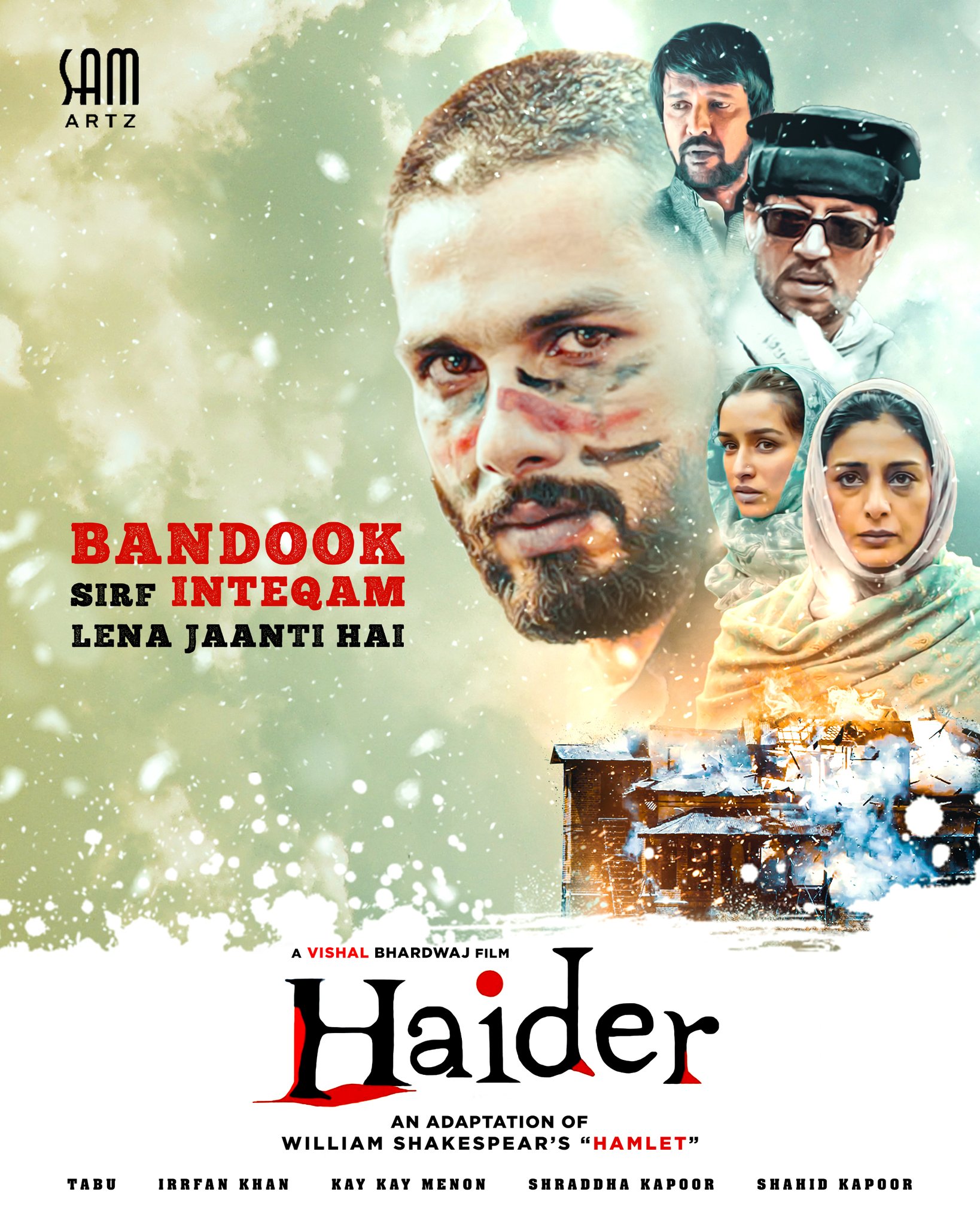 Shahid Kapoor Haider Movie Poster