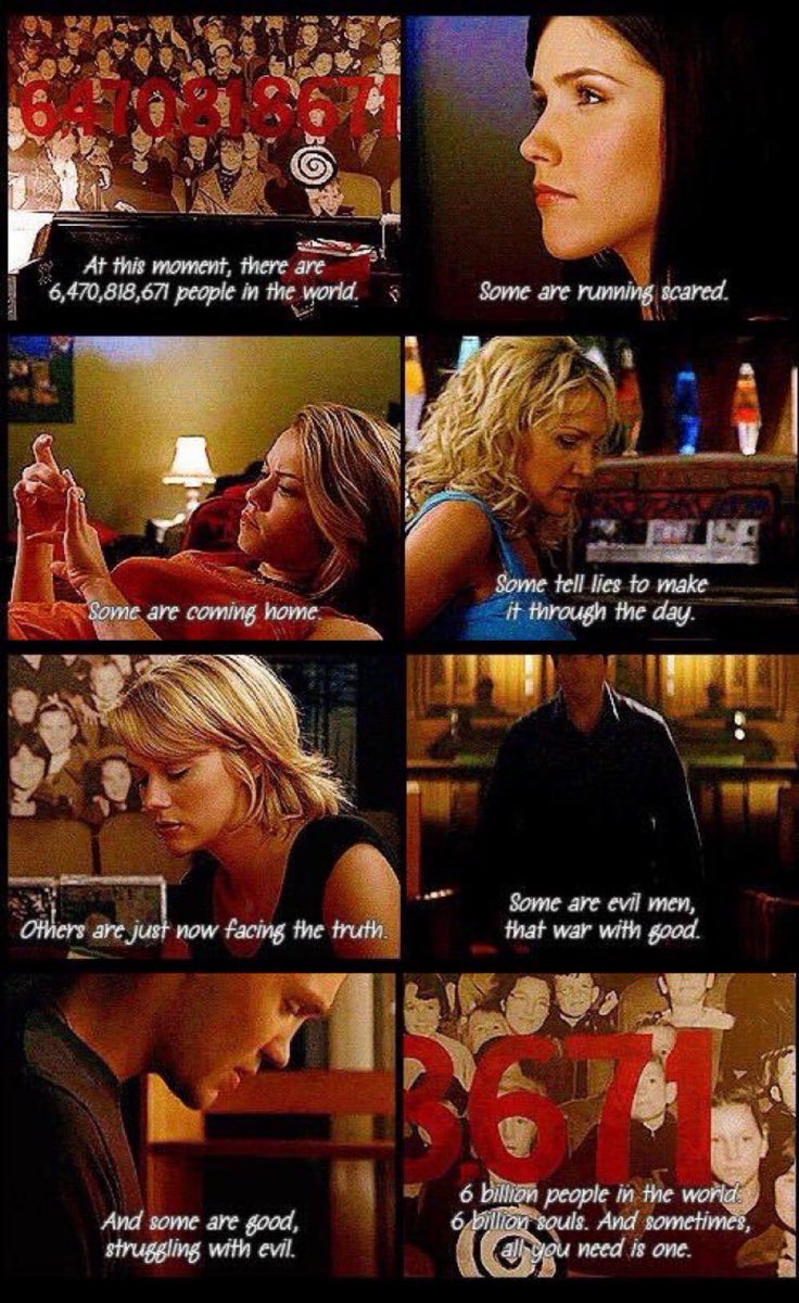 “Sometimes... all you need is one.”