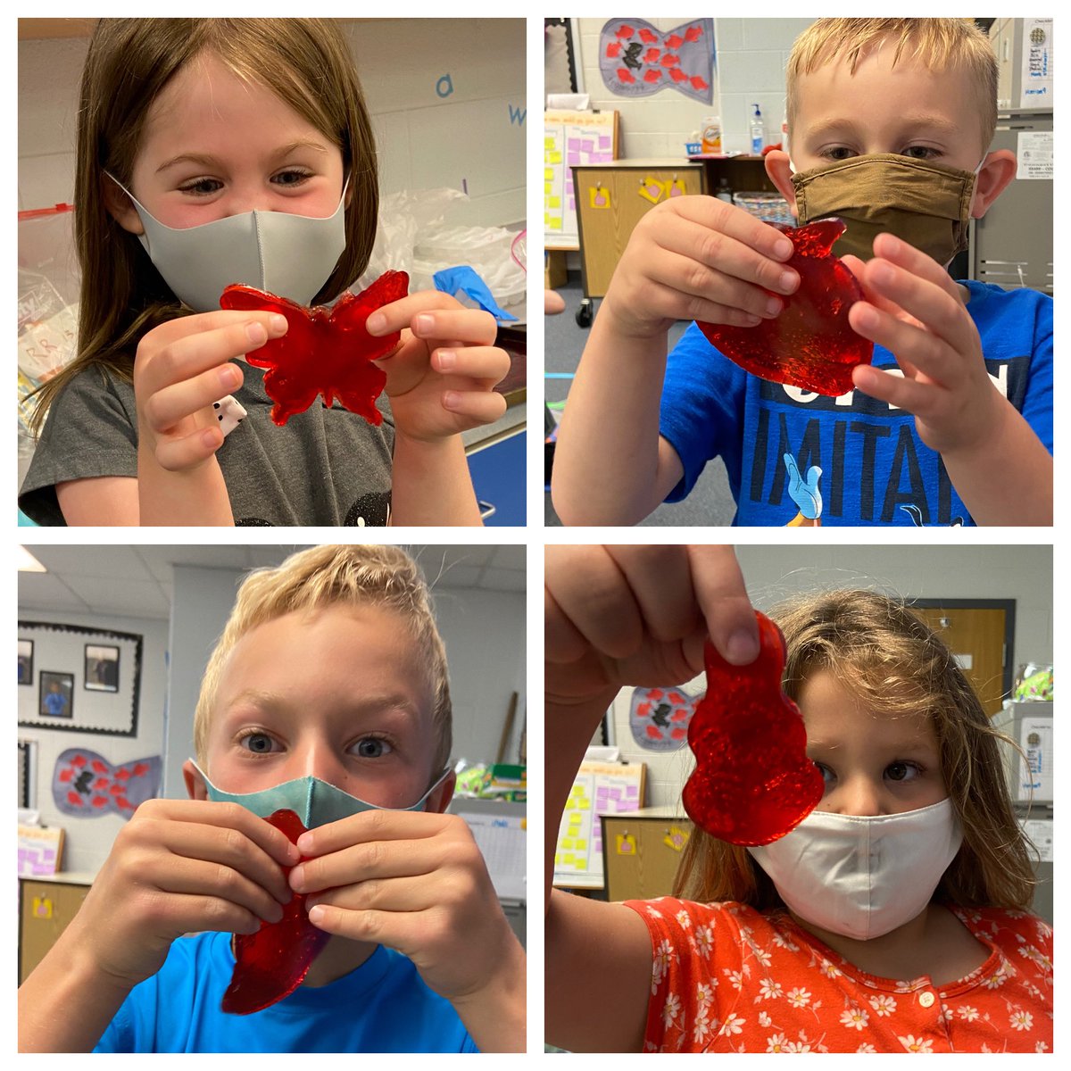msflanary's tweet photo. Jj is for @Jello! #BackwardsBootcamp #happyclassrooms #art #science #handson #JelloJiggler #JelloPaint #MVESeagles https://t.co/QTLhDloGNh