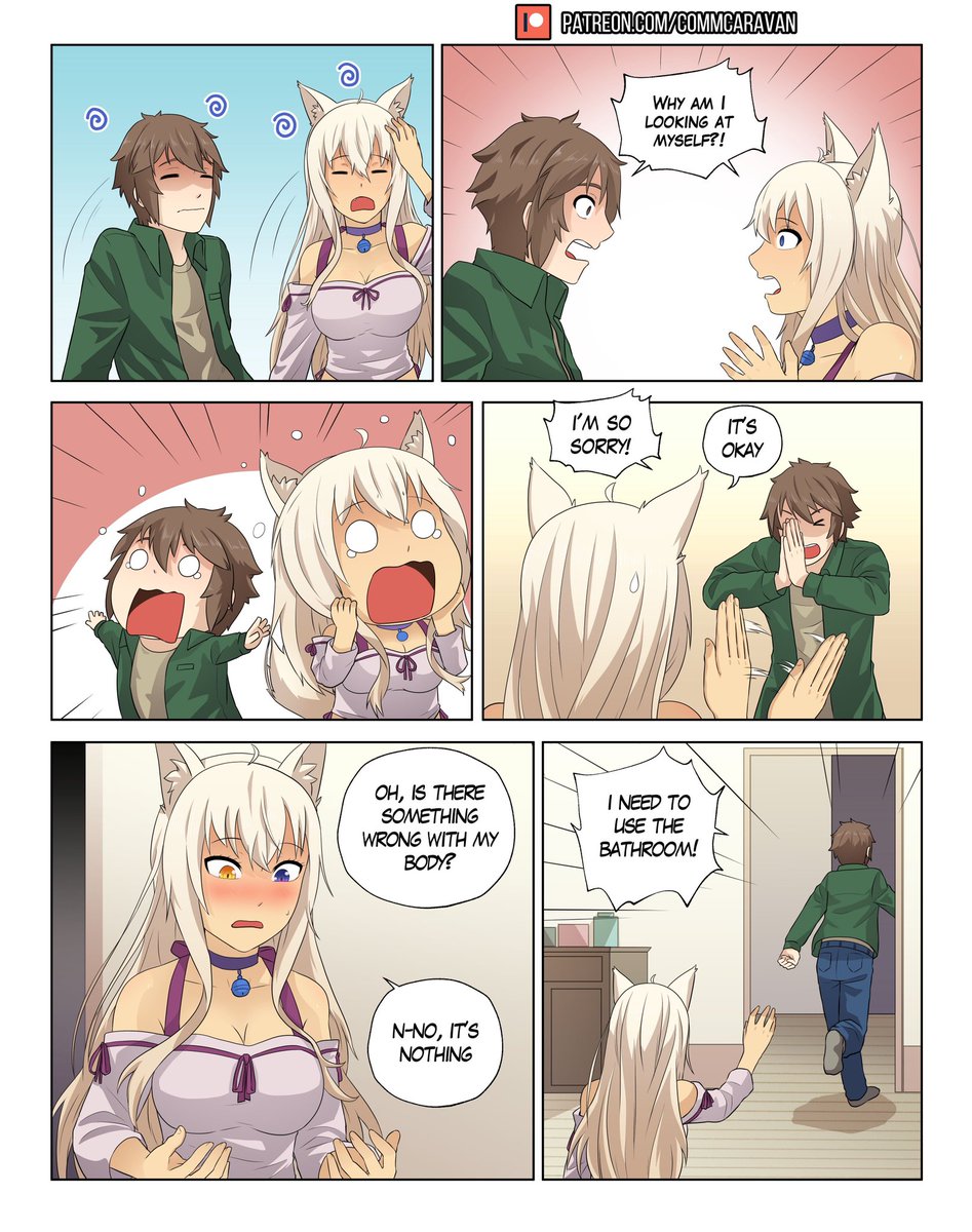 CommCaravan's tweet photo. Here's the full public release for our Nekopara Body Swap comic, featuring Coconut! Support us at https://t.co/34qgTHBEzy to help us continue making content like this!

#bodyswap #入れ替わり #TSF https://t.co/lEPX0kQ9aE