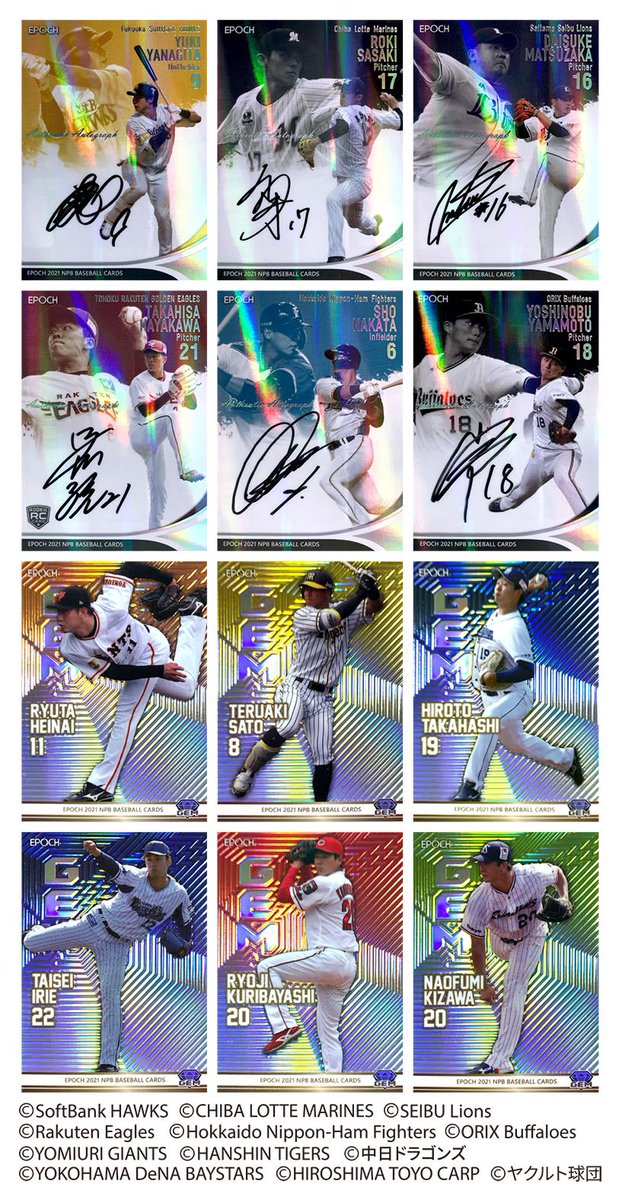 プロ野球 サイン色紙 NPB プロ野球 サイン色紙 NPB