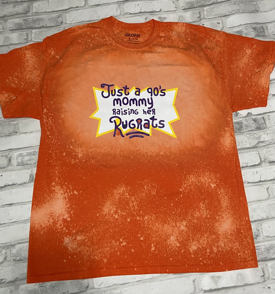 SamsTeeBoutique's tweet photo. Can do with or without the s if you have one child.Other colors available upon request. Send me a message with any ideas! https://t.co/aS1pnZQmjg #vintage #90smama #mama #mom #rugrats #bleachedtee #vinyl #bleach #gildanunisextee https://t.co/tdhEMulDrY